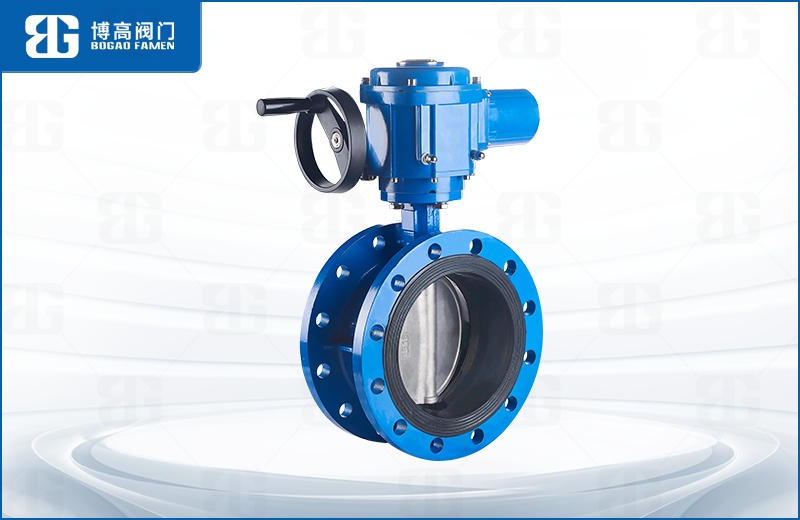 電(diàn)動法蘭(lán)中線蝶(die)閥